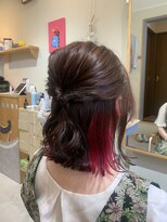 リト(Lit) インナーカラー イヤリングカラー ピンクヘア