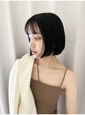 韓国ボブ_タッセルボブ/切りっぱなしボブ
