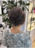 グラデーションボブ大人ショートエアショート