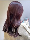 ピンクブラウン/セミロング