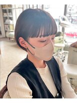 アトリエ エス atelier es HAIRDESIGN&nbsp;コロンとボブ/ショートボブ/ミニボブ/丸みショート/ワイドバング