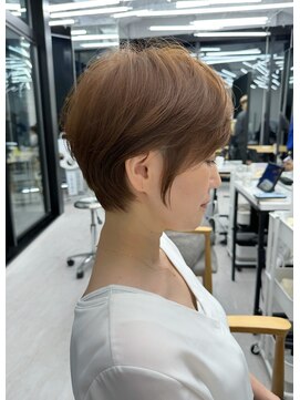 ビューナゴヤ 名駅(VIEW NAGOYA) 魅力倍増カールシアーカラーショートヘアダークアッシュ