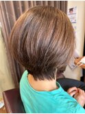 大人かわいいハンサムひし形束感ショート☆
