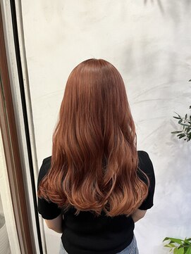 アン(Hair make un) 【ダブルカラー】オレンジベージュ♪