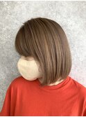 カラーのみでも抜け感！アッシュベージュカラー