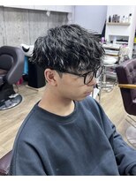 オムファミーユラグ(homme, famille raugh) 波巻きスパイラル