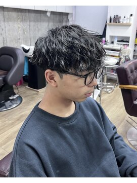 オムファミーユラグ(homme, famille raugh) 波巻きスパイラル