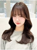 韓国くびれヘア×透明感カラー