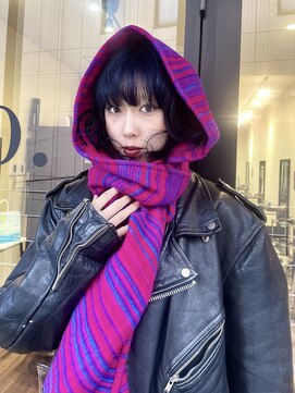 シオ ヘアー デザイン(Sio. hair design) 可愛い暗髪【ブルーブラック】