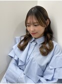 【湯田】フェミニンロングパーマ