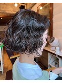 原宿ウェーブヘアボブウェーブスパイラルパーマウェーブパーマ