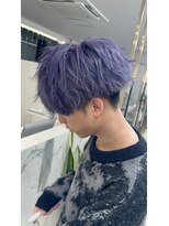 エトワール(ETOILE)&nbsp;神戸三ノ宮メンズブリーチハイトーン紫カラーパープル