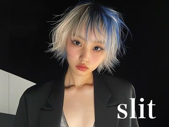 slit ケアブリーチ/ダブルカラー/ウルフカット【スリット】