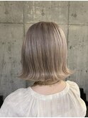 【切りっぱなしボブ/エアリーロング/美髪/ピンクブラウン/渋谷】