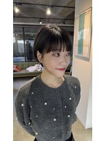 ハー(her)&nbsp;マッシュショート×ベージュ｜her都立大学