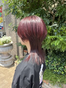 ファーレンピュアスウィート(fahren-pure-suite) ウルフカット×cranberry pink