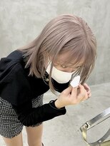 ミーム 原宿 表参道(meme)&nbsp;☆ハイトーンブリーチミルクティーカラーホワイトベージュカラー