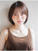 美髪くびれヘア結べるボブ艶感デジタルパーマレイヤーカット