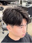 熊本 フェザーパーマ ニュアンス 毛流れ MEN'S HAIR