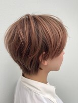 ステアー(stair)&nbsp;横顔きれいな丸みショート/ピンク系カラー【大宮】