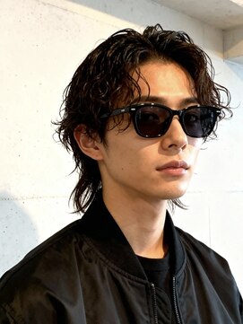 エイチ メンズ(H) ニュアンスパーマフェードシャドウパーママレットヘアツイスト