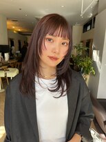 トリッカ シブヤ(TRICCA SHIBUYA)&nbsp;ラベンダーブラウン/くびれミディアム/艶カラー/透明感カラー