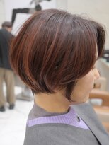 ピークアブー 原宿ハラカド(PEEK-A-BOO)&nbsp;くせ毛多毛ショートボブ前髪長め丸みくびれ大人ミセス可愛い