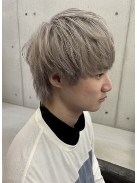 アジールヘア 東上野店(agir hair) グレージュ/ショートウルフ/メンズ/ブリーチ/ハイトーン/上野駅