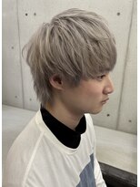 アジールヘア 東上野店(agir hair) グレージュ/ショートウルフ/メンズ/ブリーチ/ハイトーン/上野駅
