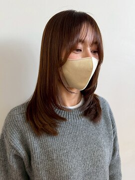 イーストハムヘッドショップ(EAST HAM head shop) 透明感ブラウン/ハッシュカット/顔まわりカット