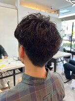 アルメリアメンズ(Arumeria Men's)&nbsp;ニュアンスパーマ/刈り上げマッシュ/メンズショート