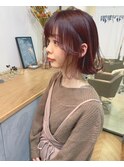 <sungooseTOKYO>毛先パーマことりベージュオフフィスヘア