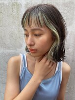 ソイ 下北沢(soi)&nbsp;ショートバングのボブ　フェイスフレーミング