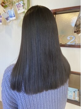 ヘアーメイク ケーツー(Hair Make K2)の写真/「輝髪の質感でお悩みを解決」髪にやさしい”髪質改善ストレート””酸性ストレート”をご提案します＊