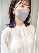 ツイギー 伊賀上ビル店(TWiGGY) インナーカラーでパープルを。