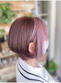 ピンクパープル系ショート