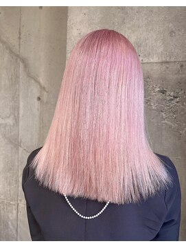 ガルボ ヘアー(garbo hair) #高知 #美容室 #ペール #ピンク #ハイトーン #10代 #20代