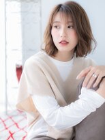 アルバハナレ 横浜(αlba HANARE) 関内/髪質改善/シースルー前髪×大人ミディアムボブ♪a