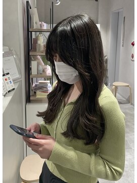 リアン バイ キートス(Lien by kiitos) 顔まわりカット/シルキー/シャギー/ワンホンヘア/オルチャンヘア