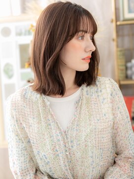 カバーヘア ブリス 川口(COVER HAIR bliss) ミストバング大人ハイライト小顔くびれミディa川口20代30代40代!