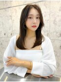 韓国風前髪×レイヤーカット【髪質改善/新宿/レイヤーカット】