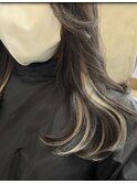 髪を傷めずインナーカラー