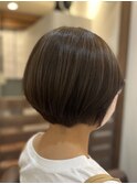 グレーベージュ/ショートボブ/大人ボブ