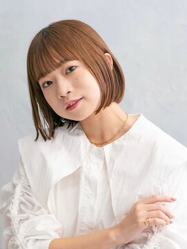 アースエレガンス 田町店(EARTH Elegance) コーラルオレンジブラウン☆ウェットボブ