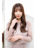 ルルディ バイ アフロディーテ銀座(luludi by APHRODITE) 黒髪/グレーベージュ/レイヤーロング/前髪パーマ/銀座