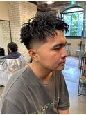 steelo ツイストスパイラルパーマ×アップバング