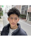 スパイキーショート/ピンパーマ/アップバング/ツーブロック