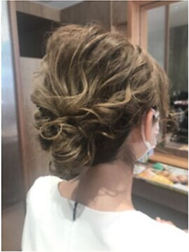 エン バイ ヘアーリーフ 西田辺店(EN by Hair Leafy) お呼ばれヘア/結婚式/結婚式ヘア/ヘアアレンジ/ハーフアップ