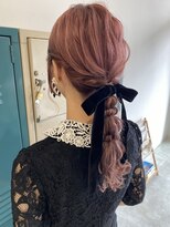 クレーデヘアーズ 周南久米店(crede hairs)&nbsp;お呼ばれヘア　あみおろし