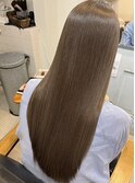 シルクストレート×高濃度水素カラー